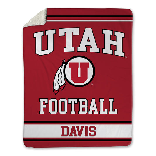 Utah - NCAA Football : Elijah Davis - Blanket-0