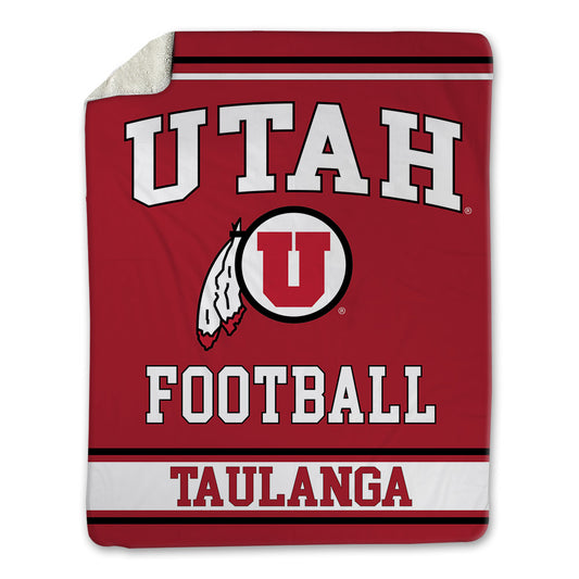 Utah - NCAA Football : Semi Taulanga - Blanket-0