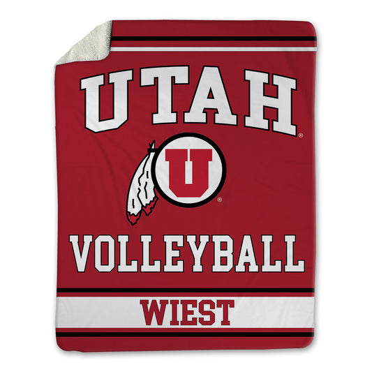 Utah - NCAA Women's Volleyball : Devyn Wiest - Blanket-0