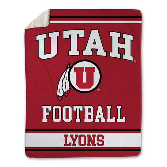 Utah - NCAA Football : Taeshaun Lyons - Blanket-0