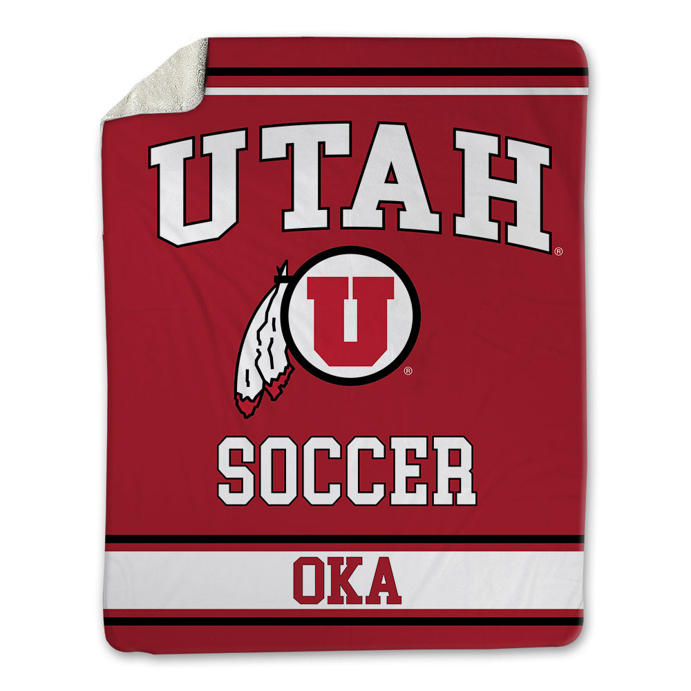 Utah - NCAA Women's Soccer : Julia Oka - Blanket-0