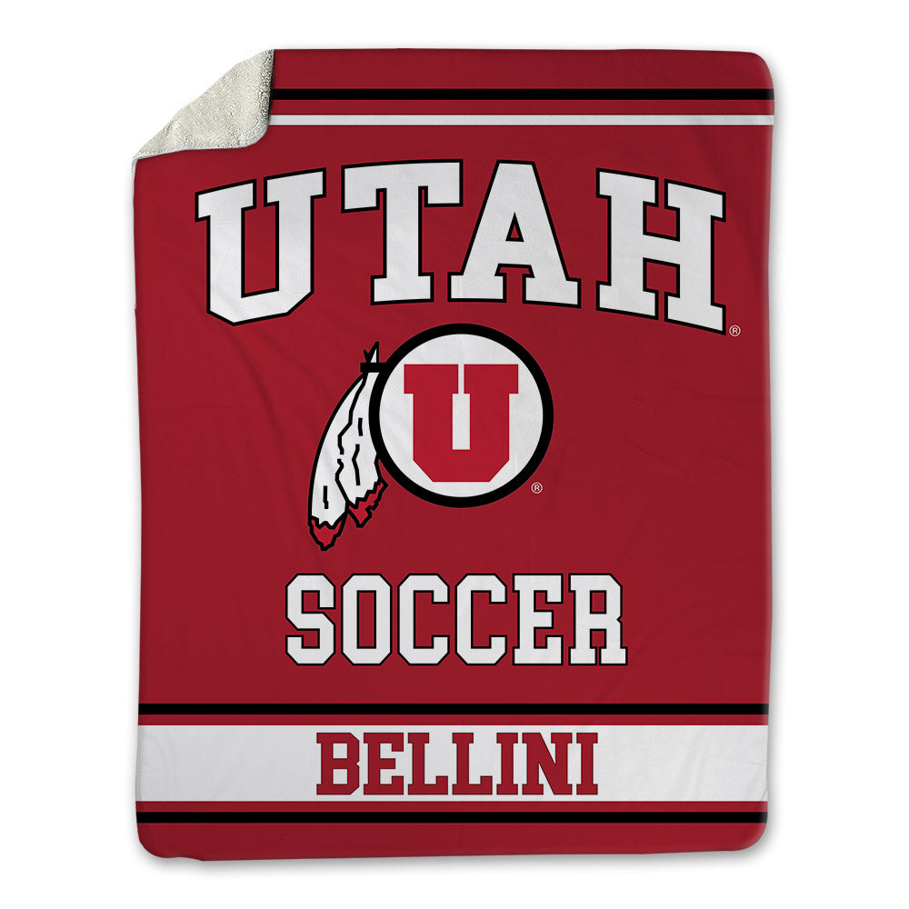 Utah - NCAA Women's Soccer : Sophie Bellini - Blanket-0