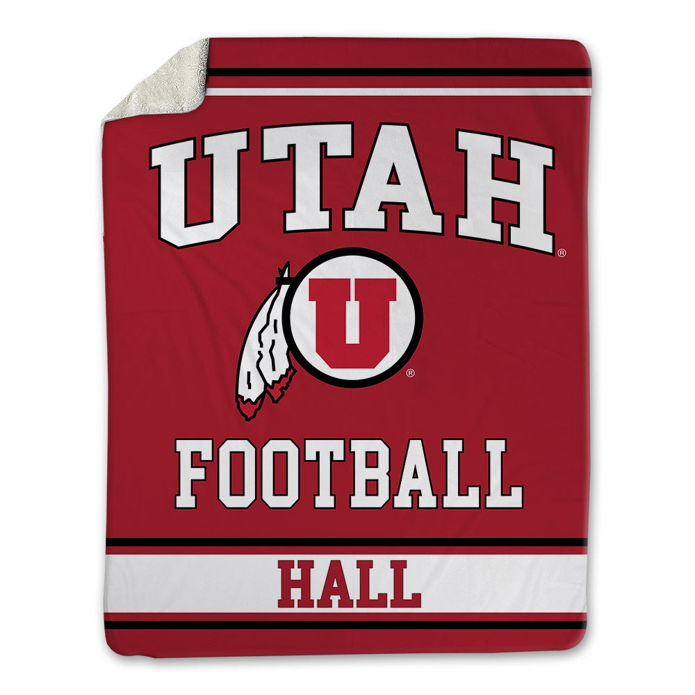 Utah - NCAA Football : Johnathan Hall - Blanket-0