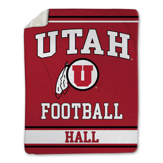 Utah - NCAA Football : Johnathan Hall - Blanket-0