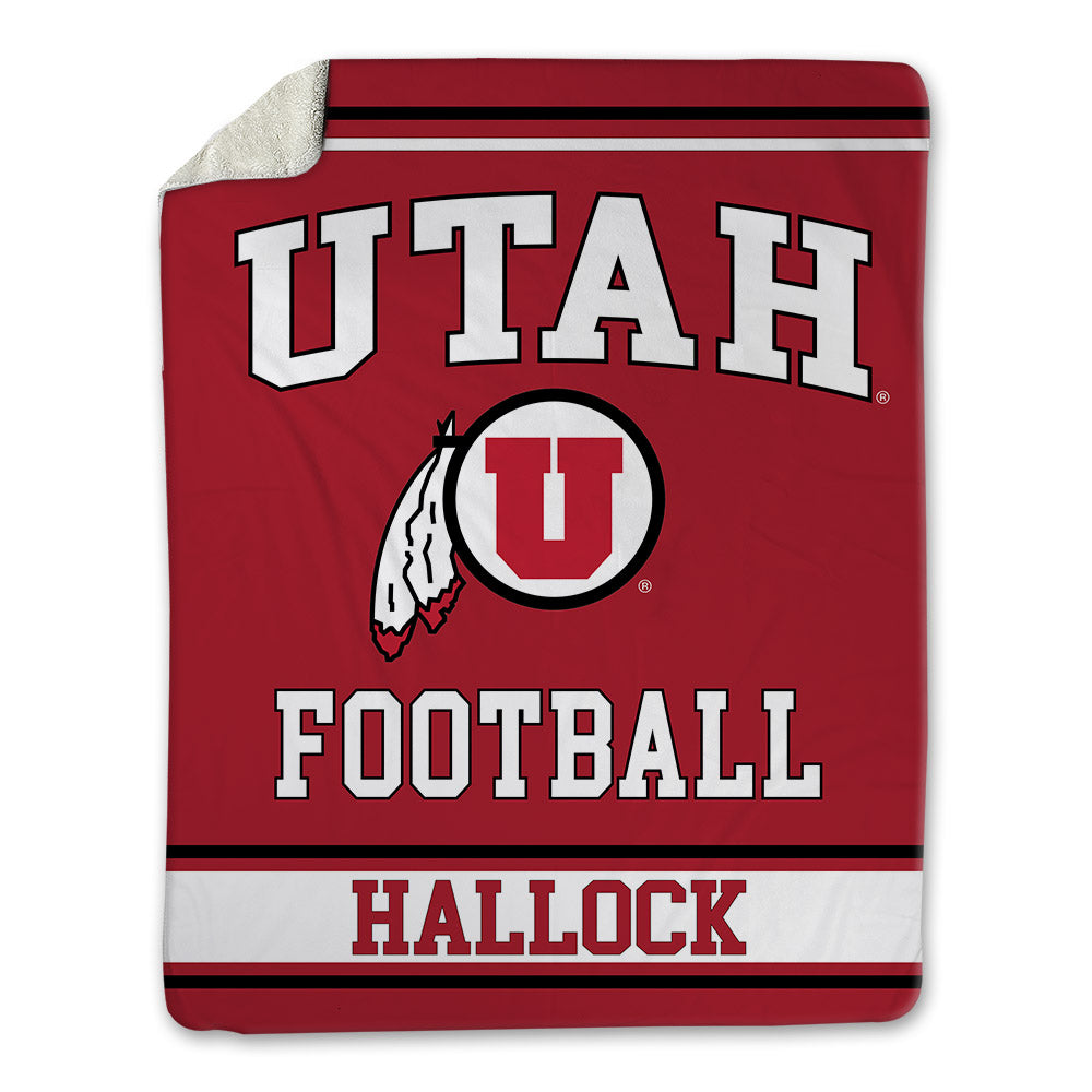 Utah - NCAA Football : Nick Hallock - Blanket-0