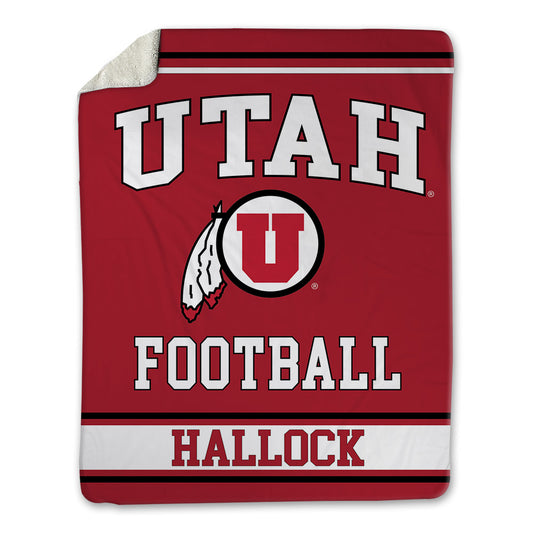 Utah - NCAA Football : Nick Hallock - Blanket-0