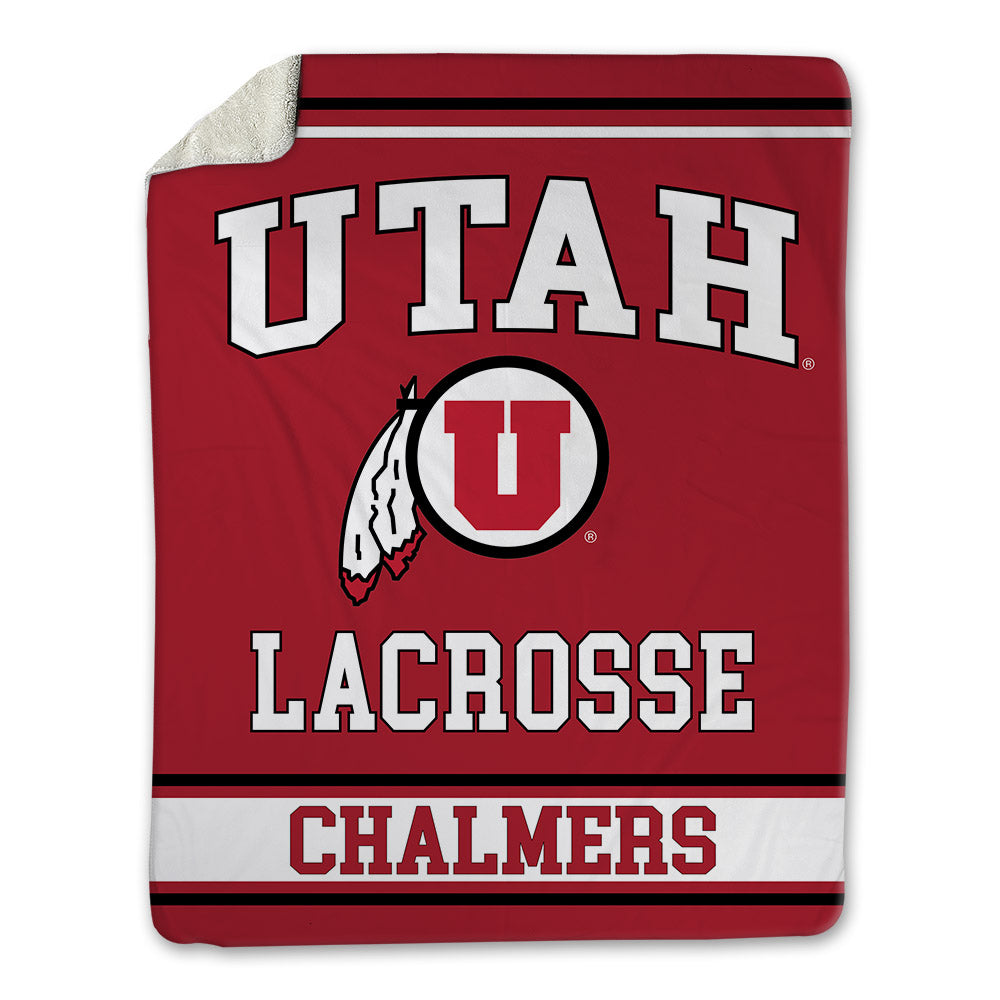 Utah - NCAA Men's Lacrosse : Nathan Chalmers - Blanket-0