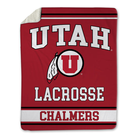 Utah - NCAA Men's Lacrosse : Nathan Chalmers - Blanket-0