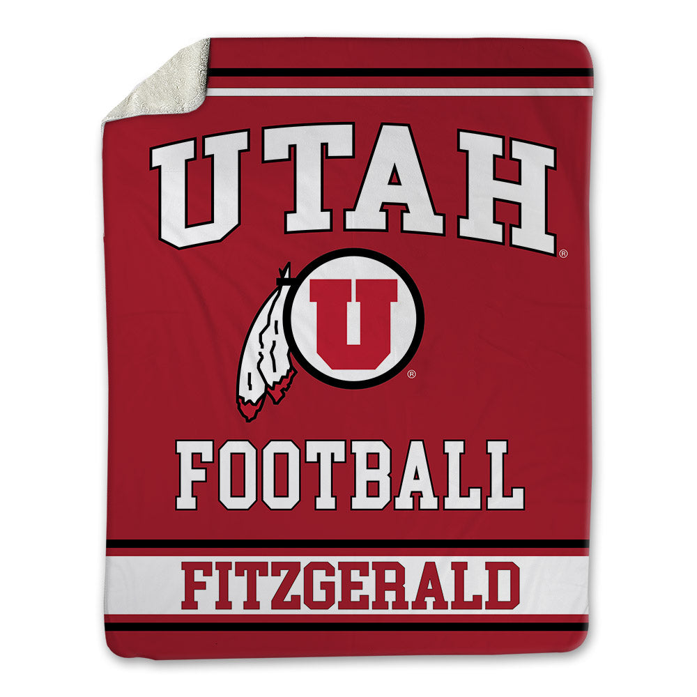 Utah - NCAA Football : Paul Fitzgerald - Blanket-0