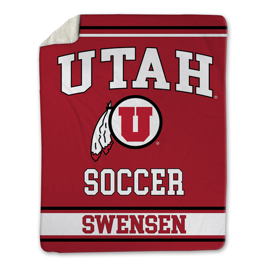 Utah - NCAA Women's Soccer : Ali Swensen - Blanket-0