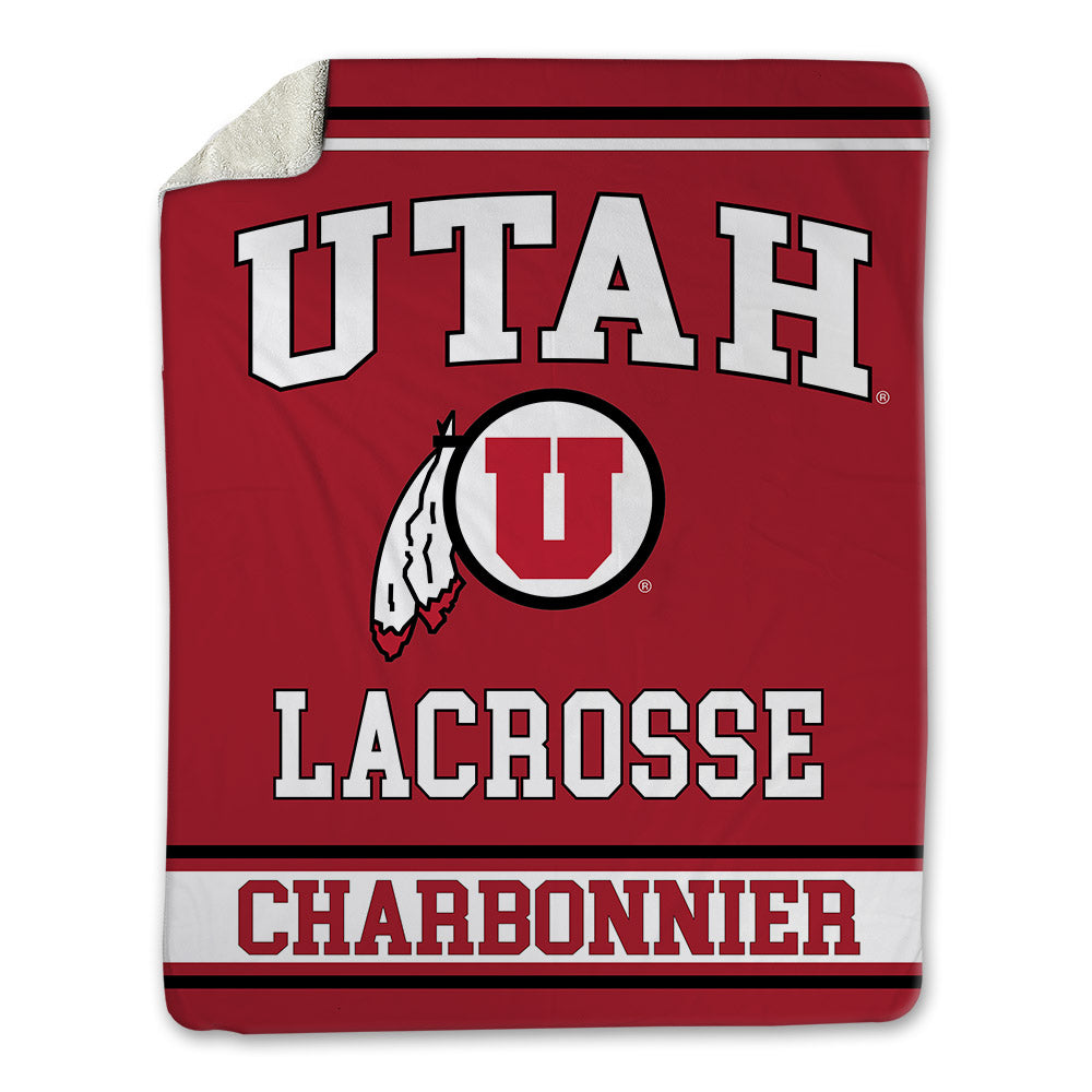 Utah - NCAA Men's Lacrosse : Luc Charbonnier - Blanket-0
