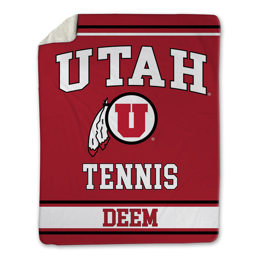 Utah - NCAA Men's Tennis : AJ Deem - Blanket-0
