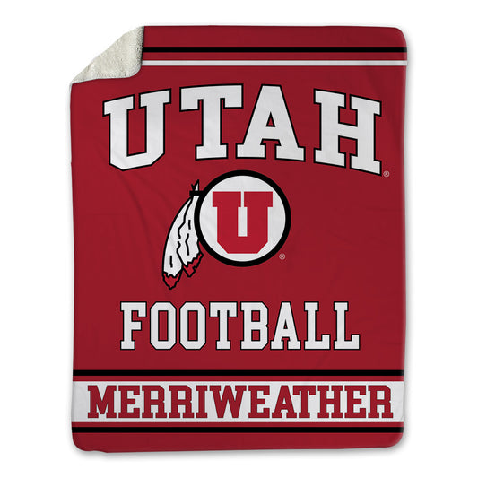 Utah - NCAA Football : Tobias Merriweather - Blanket-0