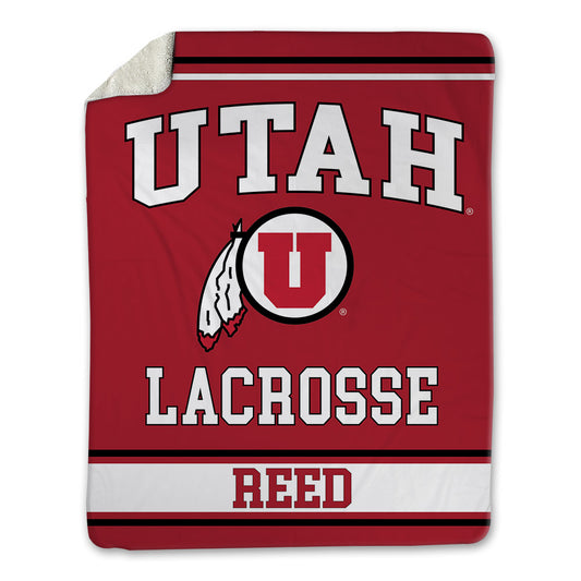 Utah - NCAA Men's Lacrosse : Jordan Reed - Blanket-0