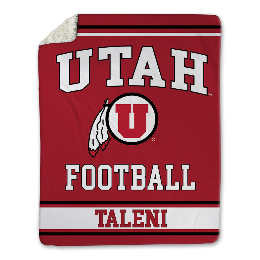 Utah - NCAA Football : Alma-Spencer Taleni - Blanket-0