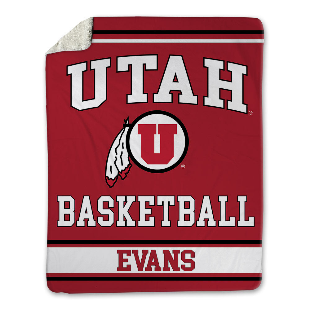 Utah - NCAA Women's Basketball : Chyra Evans - Blanket-0