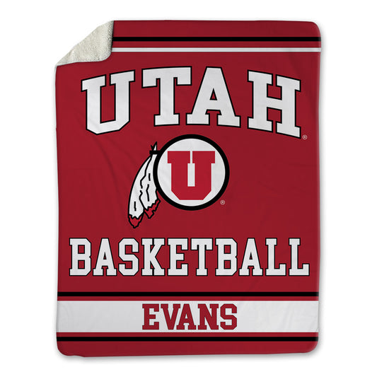 Utah - NCAA Women's Basketball : Chyra Evans - Blanket-0