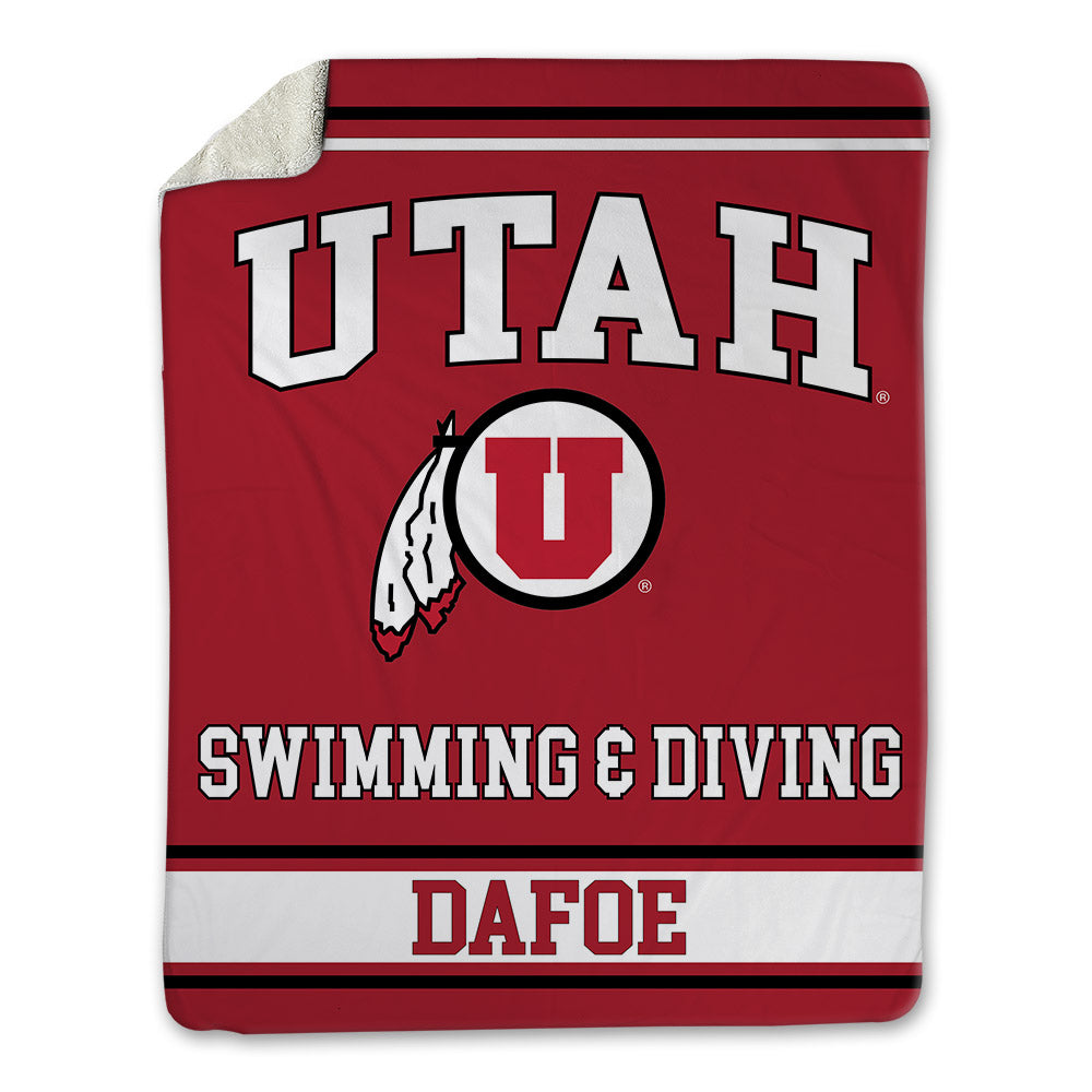 Utah - NCAA Women's Swimming & Diving : Claire Dafoe - Blanket-0