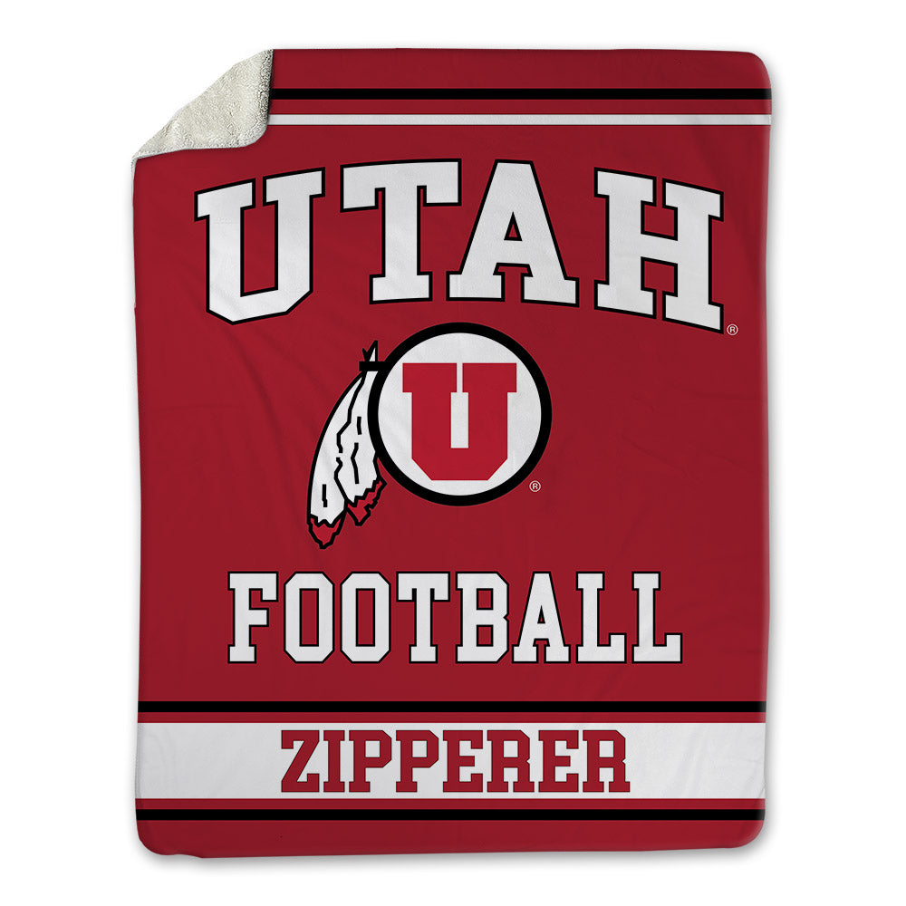 Utah - NCAA Football : Daidren Zipperer - Blanket-0
