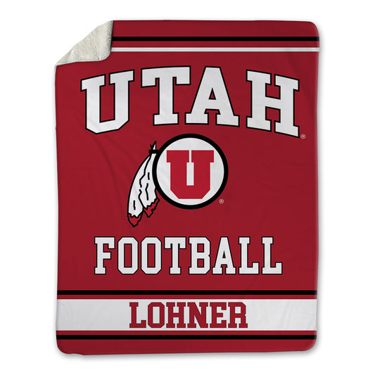 Utah - NCAA Football : Caleb Lohner - Blanket-0