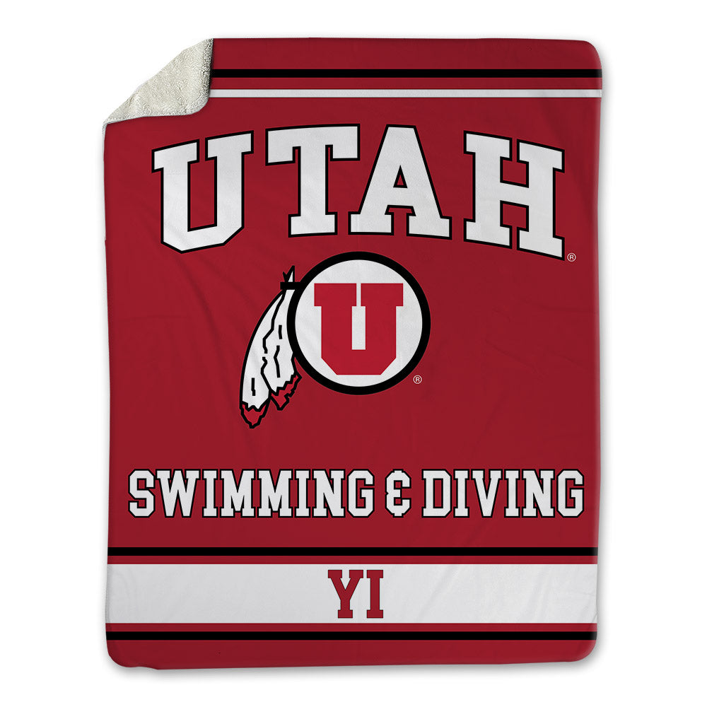Utah - NCAA Men's Swimming & Diving : Daniel Yi - Blanket-0