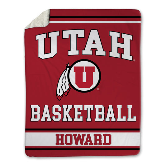 Utah - NCAA Men's Basketball : Jahki Howard - Blanket-0