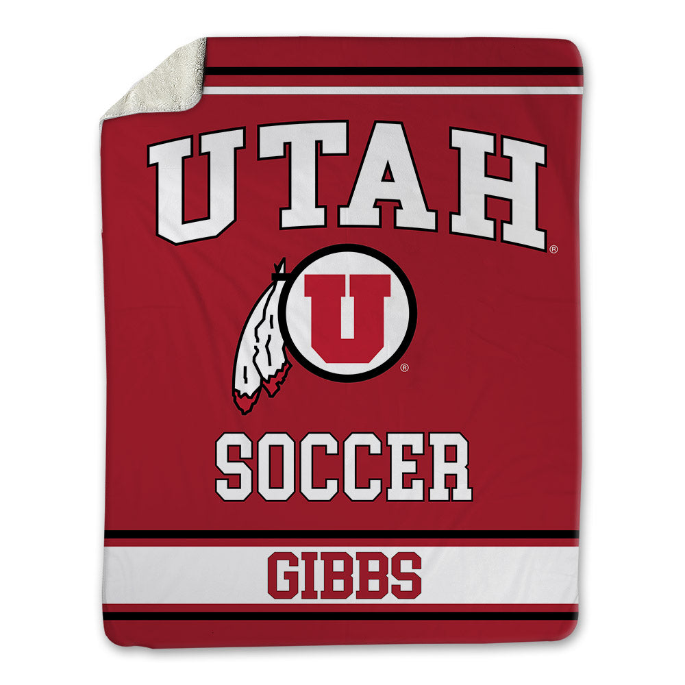 Utah - NCAA Women's Soccer : Erin Gibbs - Blanket-0