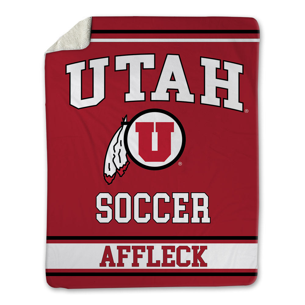 Utah - NCAA Women's Soccer : Abby Affleck - Blanket-0