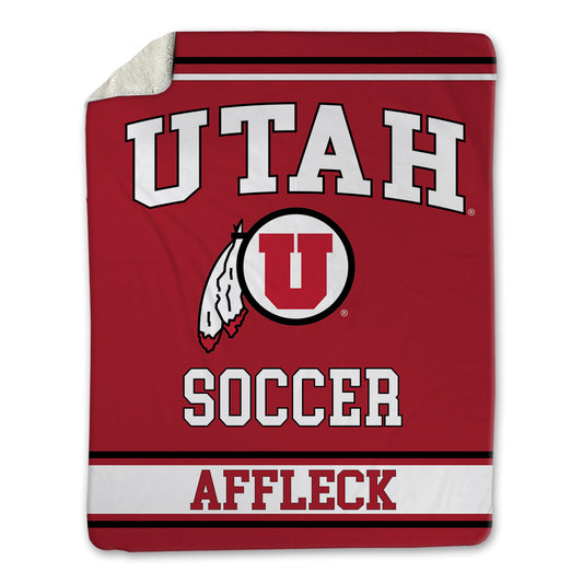 Utah - NCAA Women's Soccer : Abby Affleck - Blanket-0