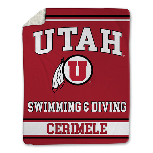Utah - NCAA Women's Swimming & Diving : Sophia Cerimele - Blanket-0