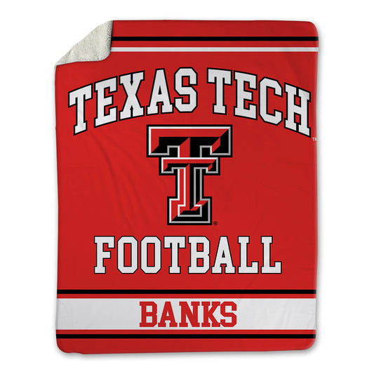 Texas Tech - NCAA Football : E'Maurion Banks - Blanket-0