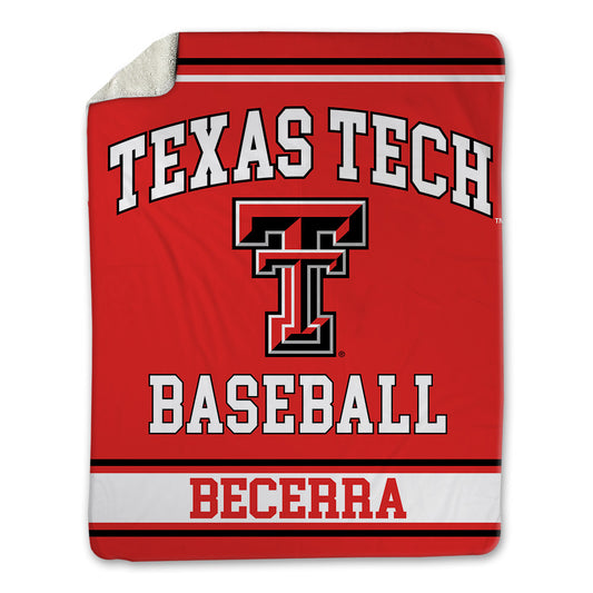 Texas Tech - NCAA Baseball : Donovan Becerra - Blanket-0