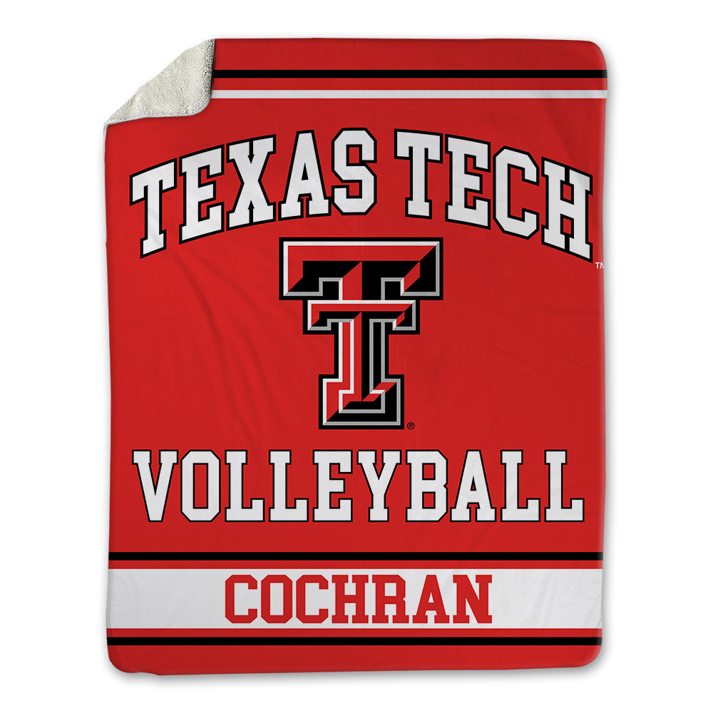 Texas Tech - NCAA Women's Volleyball : Katelyn Cochran - Blanket-0