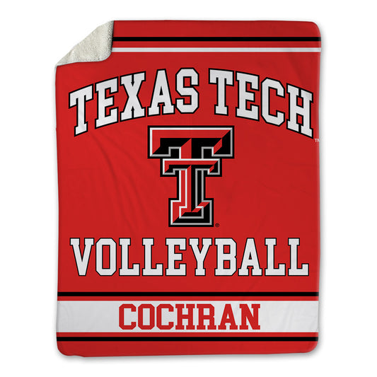 Texas Tech - NCAA Women's Volleyball : Katelyn Cochran - Blanket-0