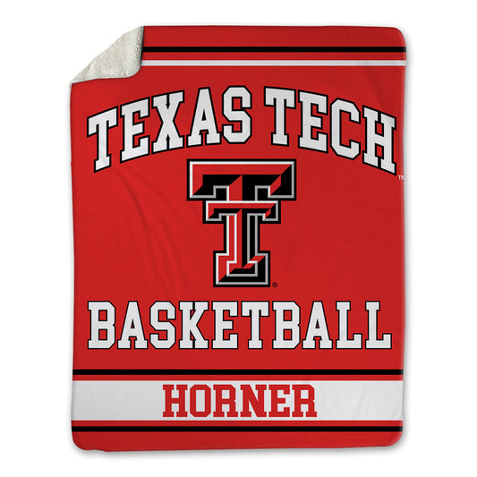 Texas Tech - NCAA Men's Basketball : Leon Horner - Blanket-0