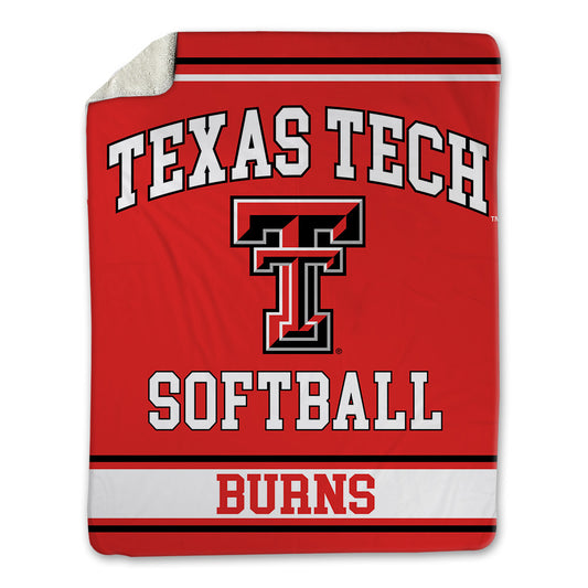 Texas Tech - NCAA Softball : Jasmyn Burns - Blanket-0