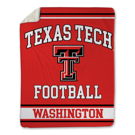 Texas Tech - NCAA Football : Amier Washington - Blanket-0