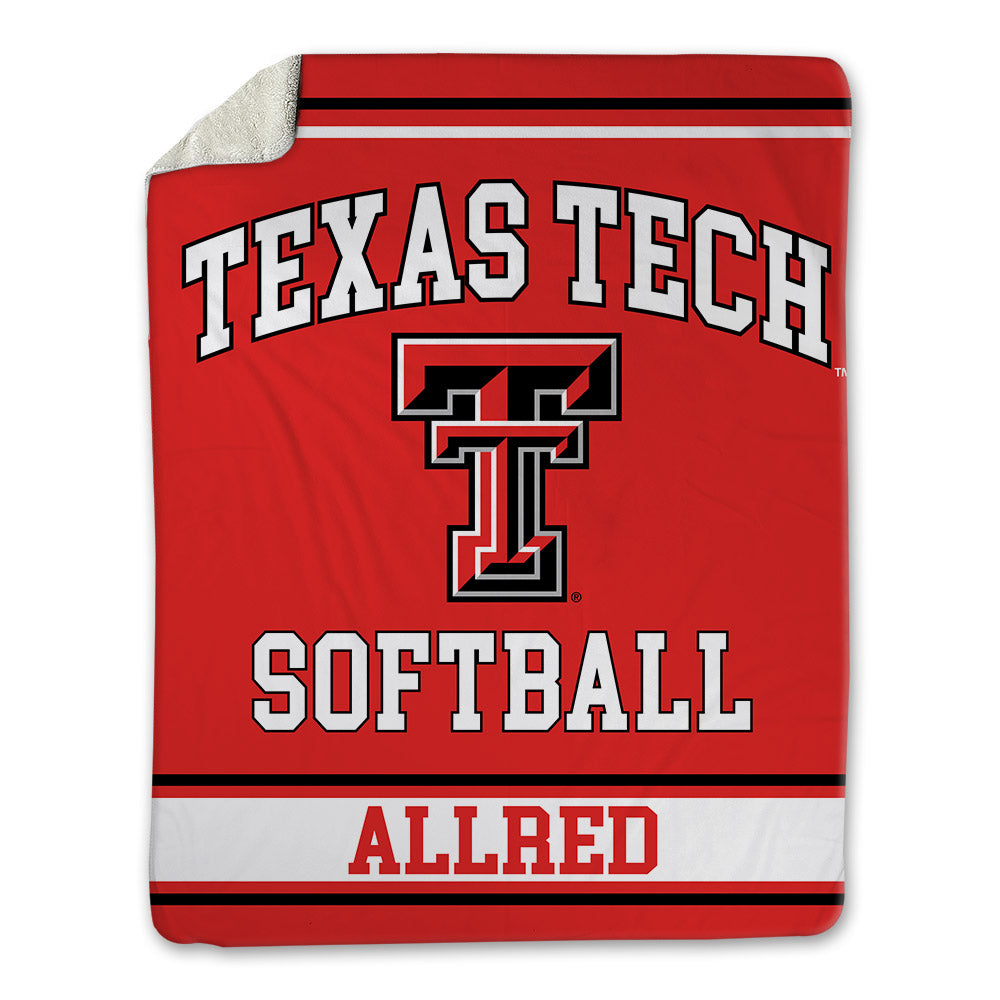 Texas Tech - NCAA Softball : Lauren Allred - Blanket-0