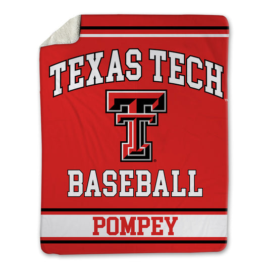 Texas Tech - NCAA Baseball : Tj Pompey - Blanket-0
