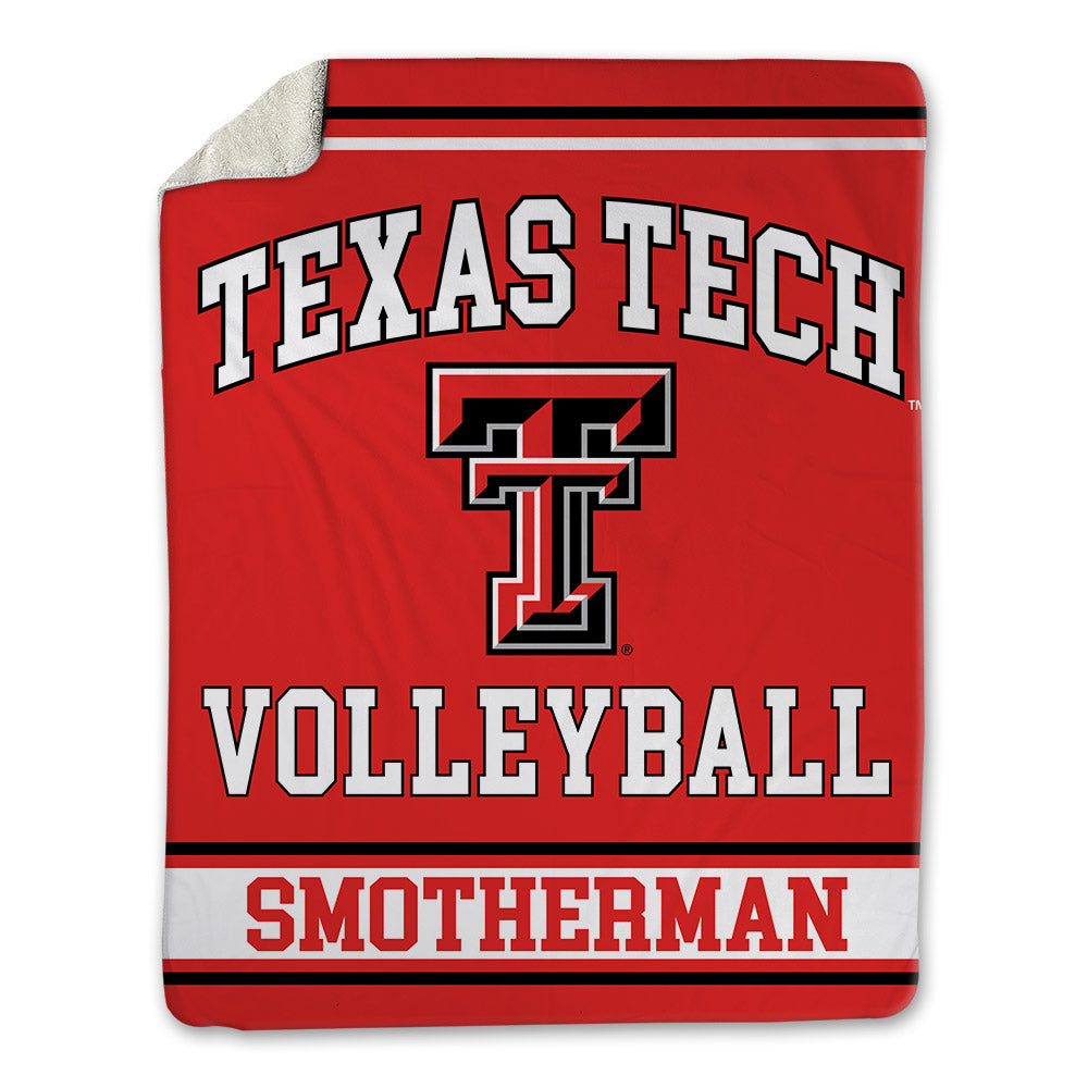 Texas Tech - NCAA Women's Volleyball : Maddie Smotherman - Blanket-0