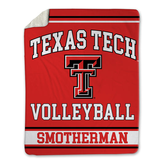 Texas Tech - NCAA Women's Volleyball : Maddie Smotherman - Blanket-0