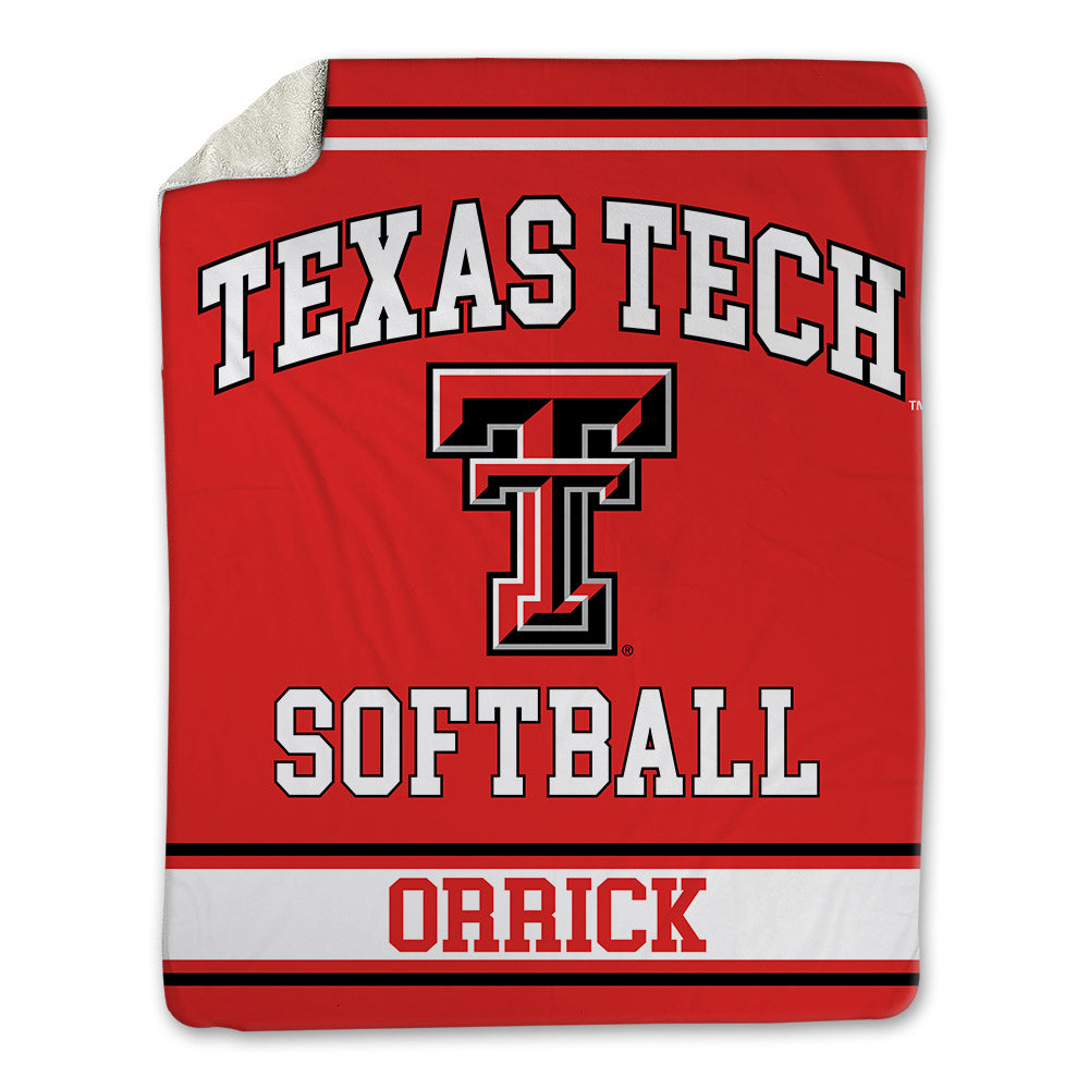 Texas Tech - NCAA Softball : Abbie Orrick - Blanket-0