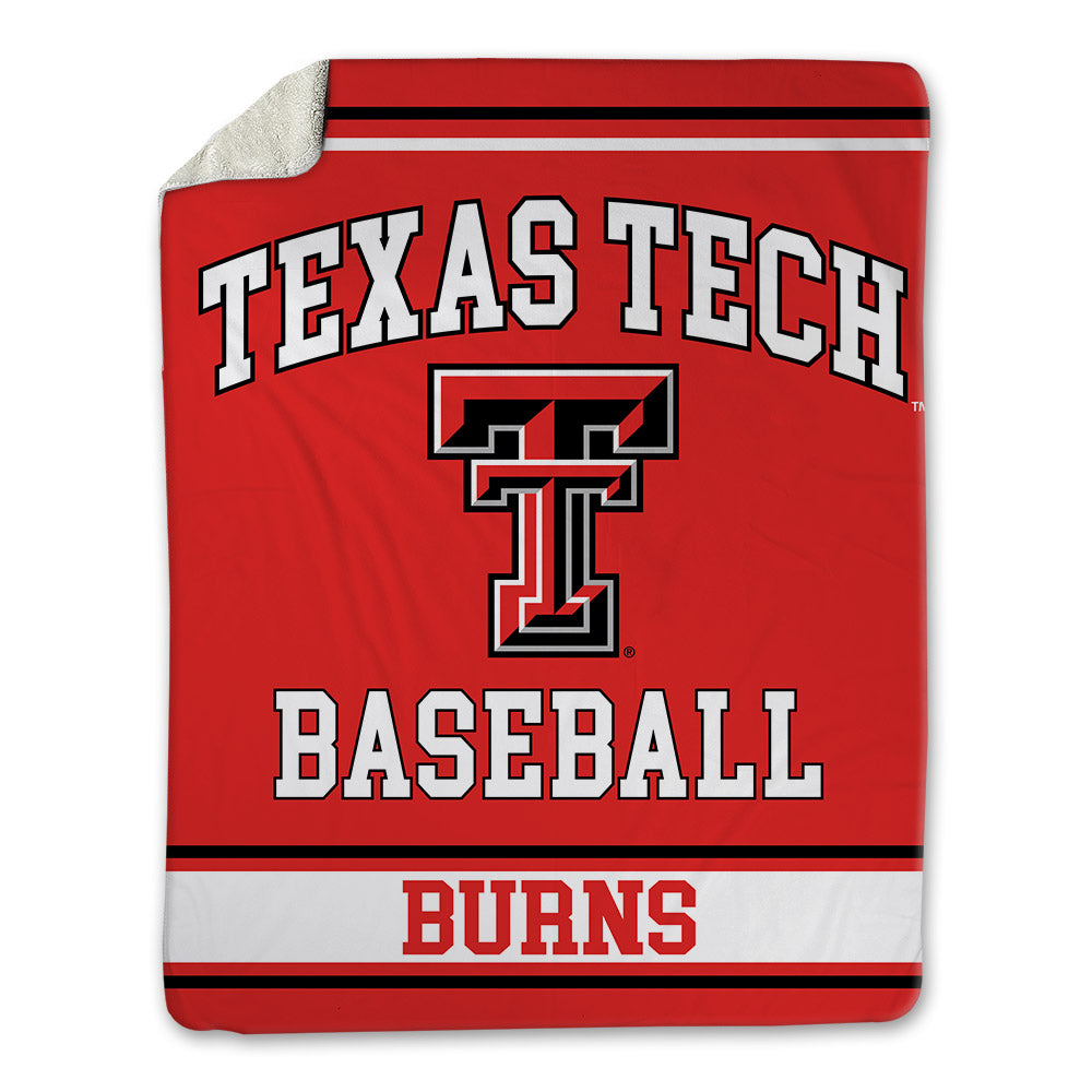 Texas Tech - NCAA Baseball : Jackson Burns - Blanket-0