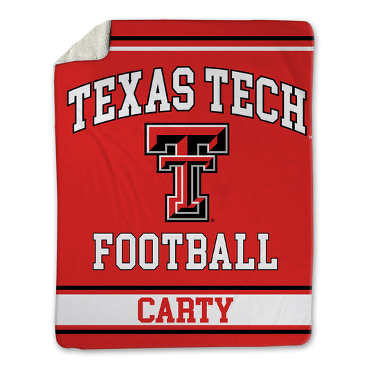 Texas Tech - NCAA Football : Connor Carty - Blanket-0