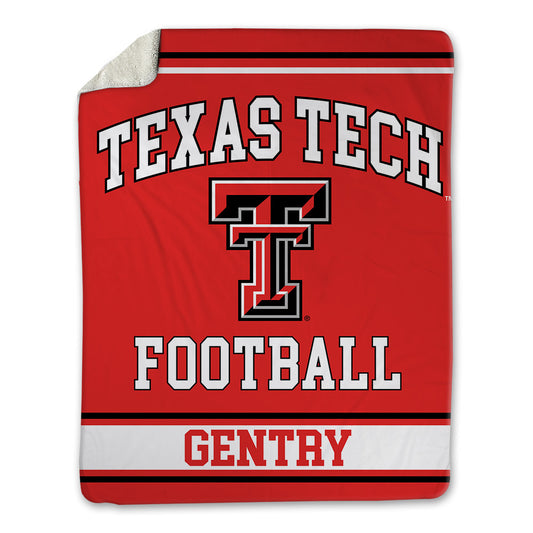 Texas Tech - NCAA Football : Tristian Gentry - Blanket-0