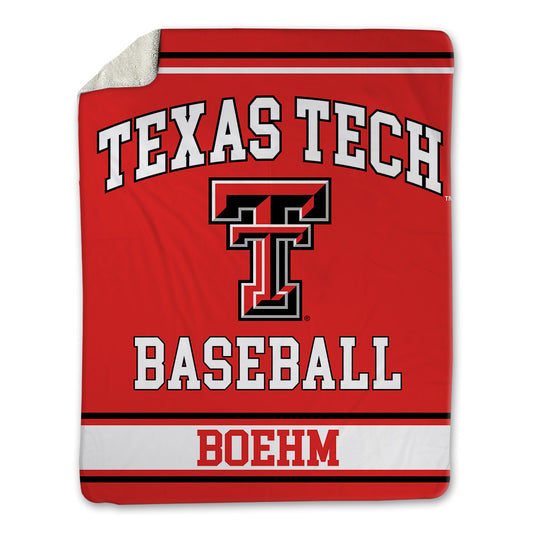 Texas Tech - NCAA Baseball : Garet Boehm - Blanket-0