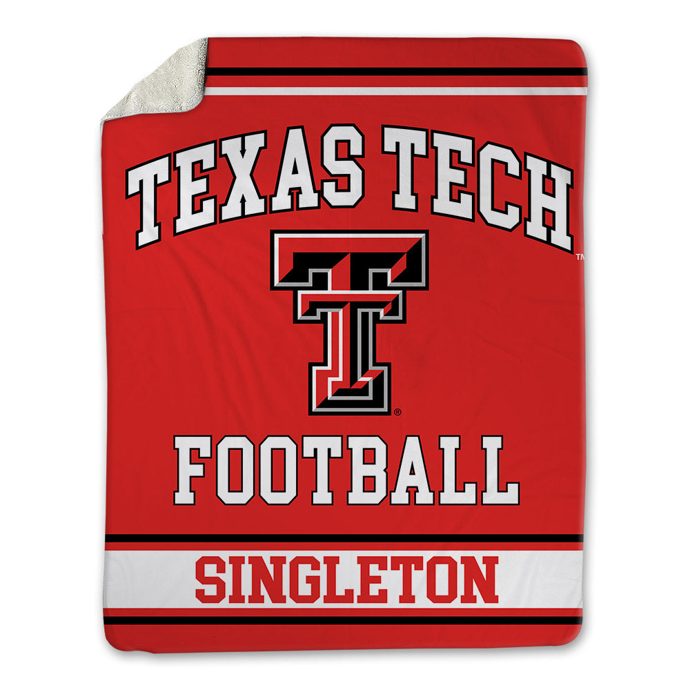 Texas Tech - NCAA Football : Dylan Singleton - Blanket-0