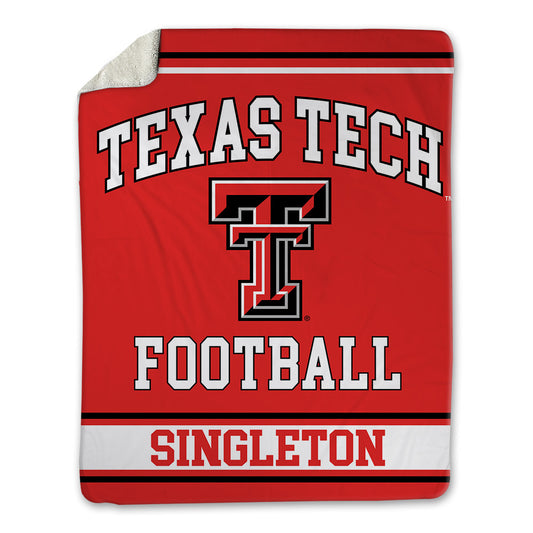 Texas Tech - NCAA Football : Dylan Singleton - Blanket-0