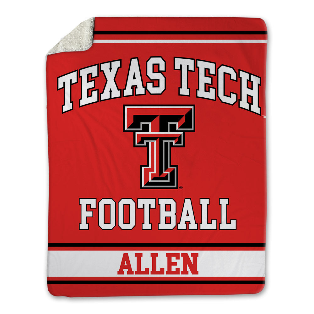 Texas Tech - NCAA Football : Tanner Allen - Blanket-0