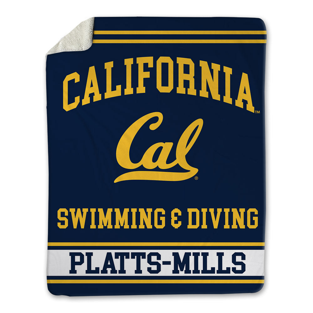 UC Berkeley - NCAA Men's Swimming & Diving : Ian Platts-Mills - Blanket-0